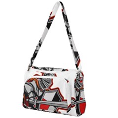 Knight Shield Sword Shield Fictional Character Front Pocket Crossbody Bag by danenraven