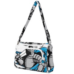 Sword Knight Fictional Character Legionary Warrior Front Pocket Crossbody Bag by danenraven
