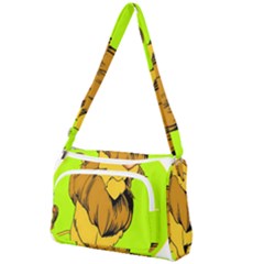 Lion Cartoon Parody Front Pocket Crossbody Bag by danenraven
