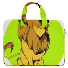 Lion Cartoon Parody Macbook Pro 16  Double Pocket Laptop Bag  by danenraven