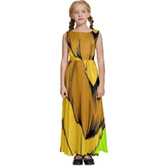 Lion Cartoon Parody Kids  Satin Sleeveless Maxi Dress by danenraven