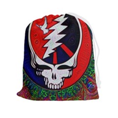 Grateful Dead Pattern Drawstring Pouch (2xl) by Mog4mog4