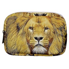 Lion Lioness Wildlife Hunter Make Up Pouch (small) by Mog4mog4