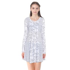 Furr Division Long Sleeve V-neck Flare Dress by Mog4mog4