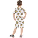 Lion Heads Pattern Design Doodle Kids  Tee and Shorts Set View2
