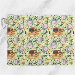 My Neighbor Totoro Pattern Canvas Cosmetic Bag (xxxl) by Mog4mog4