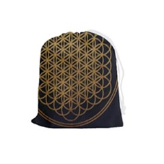 Horizon Sempiternal Bring Abstract Pattern Drawstring Pouch (large) by Bakwanart