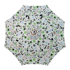 Giant Panda Bear Pattern Golf Umbrellas by Bakwanart