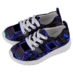 Blue Computer Monitor With Chair Game Digital Wallpaper, Digital Art Kids  Lightweight Sports Shoes by Bakwanart