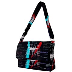 Stay Alive Full Print Messenger Bag (l) by Bakwanart