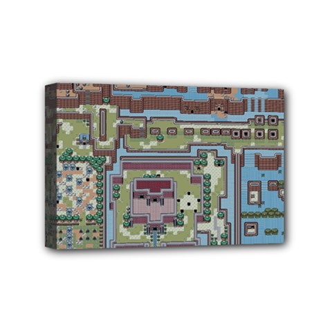 Arcade Game Retro Pattern Mini Canvas 6  X 4  (stretched) by Bakwanart