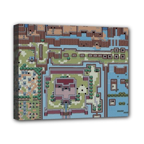 Arcade Game Retro Pattern Canvas 10  X 8  (stretched) by Bakwanart