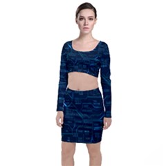 Technology Computer Circuit Boards Electricity Cpu Binary Top And Skirt Sets by Bakwanart