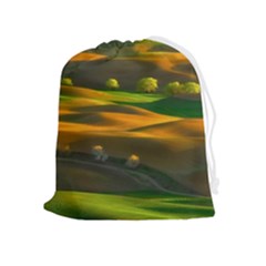 Landscape Usa Nature Washington State Trees Field Palouse Drawstring Pouch (xl) by Bakwanart