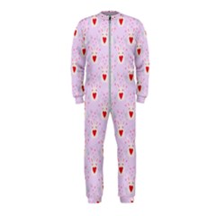 Easter Easter Bunny Hearts Seamless Tile Cute Onepiece Jumpsuit (kids) by 99art