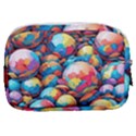 Pattern Seamless Balls Colorful Rainbow Colors Make Up Pouch (Small) View2