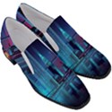Digital Art Artwork Illustration Vector Buiding City Women Slip On Heel Loafers View3
