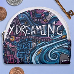 Graffiti Art Psychedelic Art Graphic Design Modern Art Horseshoe Style Canvas Pouch by 99art