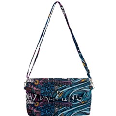 Graffiti Art Psychedelic Art Graphic Design Modern Art Removable Strap Clutch Bag by 99art