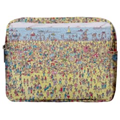 Waldo Cartoon Where s Wally Water Sky Sea Day Nature Make Up Pouch (large) by 99art