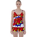 Zap Comic Book Fight Tie Front Two Piece Tankini View1