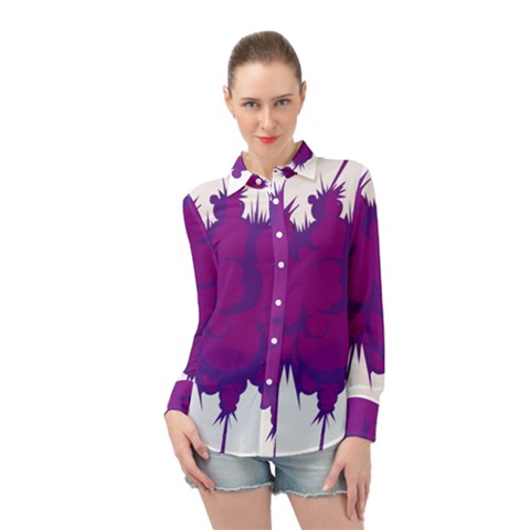 Explosion-firecracker-pyrotechnics Long Sleeve Chiffon Shirt by 99art