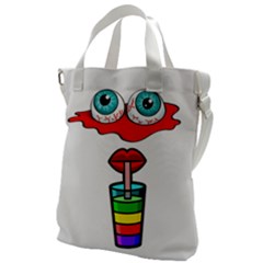 Animation-eyes-cartoon-cute-comic Canvas Messenger Bag by 99art