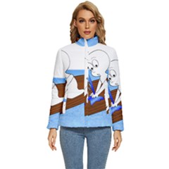 Spirit-boat-funny-comic-graphic Women s Puffer Bubble Jacket Coat by 99art