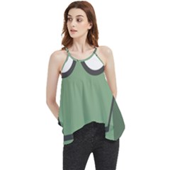 Cartoon-cute-frankenstein-halloween Flowy Camisole Tank Top by 99art