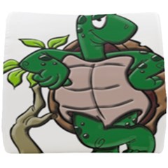 Amphibian-animal-cartoon-reptile Seat Cushion by 99art