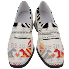 Bulgarian Folk Art Folk Art Women s Chunky Heel Loafers by 99art