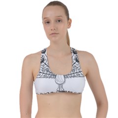 Peacock-plumage-display-bird Criss Cross Racerback Sports Bra by 99art