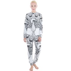 Peacock-plumage-display-bird Women s Lounge Set by 99art