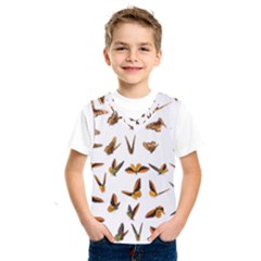 Butterfly Butterflies Insect Swarm Kids  Basketball Tank Top by 99art