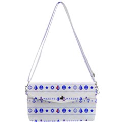 Marine Nautical Clip Art Removable Strap Clutch Bag by 99art