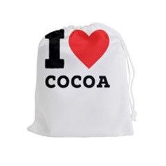 I Love Cocoa Drawstring Pouch (xl) by ilovewhateva