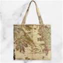 Map Of Greece Archipelago Zipper Grocery Tote Bag View2