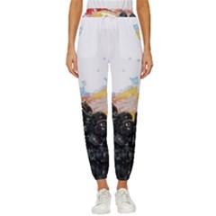 Variety Of Fruit Water Berry Food Splash Kiwi Grape Women s Cropped Drawstring Pants by B30l