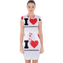 I Love Blackberries  Capsleeve Drawstring Dress  by ilovewhateva