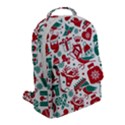 Background Vector Texture Christmas Winter Pattern Seamless Flap Pocket Backpack (Small) View2
