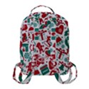 Background Vector Texture Christmas Winter Pattern Seamless Flap Pocket Backpack (Small) View3