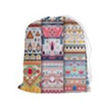 Pattern Texture Multi Colored Variation Drawstring Pouch (XL) View1