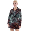 Abstract Pattern Design Art Wallpaper Tracery Texture Women s Long Sleeve Casual Dress View1