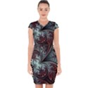 Abstract Pattern Design Art Wallpaper Tracery Texture Capsleeve Drawstring Dress  View1