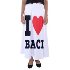 I Love Baci  Flared Maxi Skirt by ilovewhateva