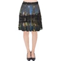 New York Night Central Park Skyscrapers Skyline Velvet High Waist Skirt View1