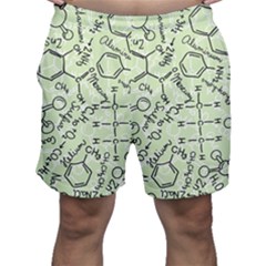 Multicolored Chemical Bond Illustration Chemistry Formula Science Men s Shorts by Cowasu