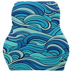 Pattern Ocean Waves Blue Nature Sea Abstract Car Seat Velour Cushion  by danenraven