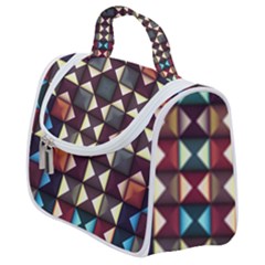 Symmetry Geometric Pattern Texture Satchel Handbag by Bangk1t