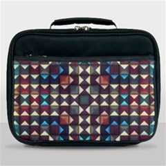 Symmetry Geometric Pattern Texture Lunch Bag by Bangk1t